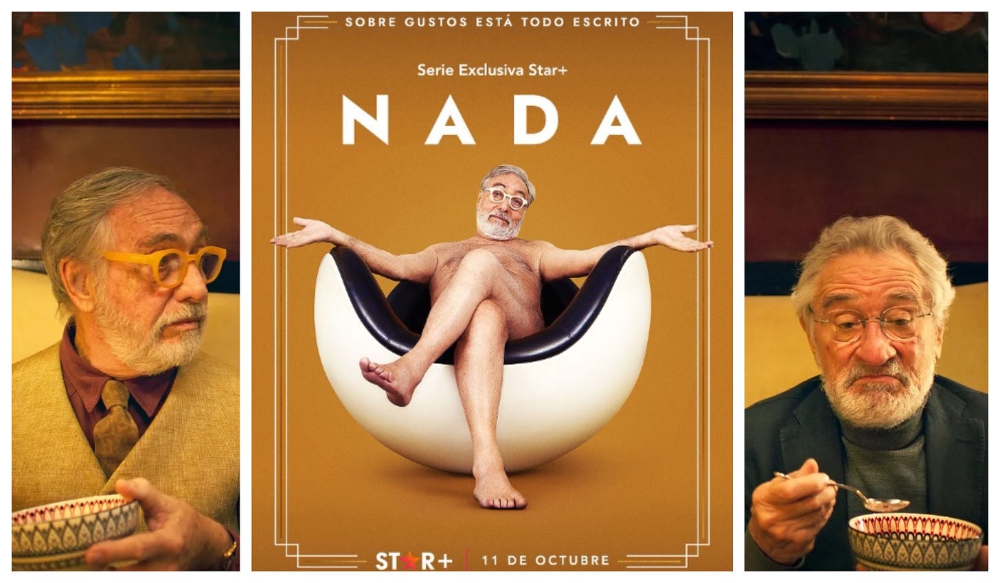 Luis Brandoni promociona “Nada”, la serie en la que actúa De Niro,  completamente desnudo – Diario El Ciudadano y la Región