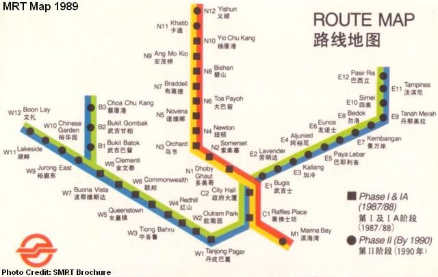 r/singapore - In commemoration of new stations opening, here's the evolution of the Singapore MRT Map from 1989 until 2025