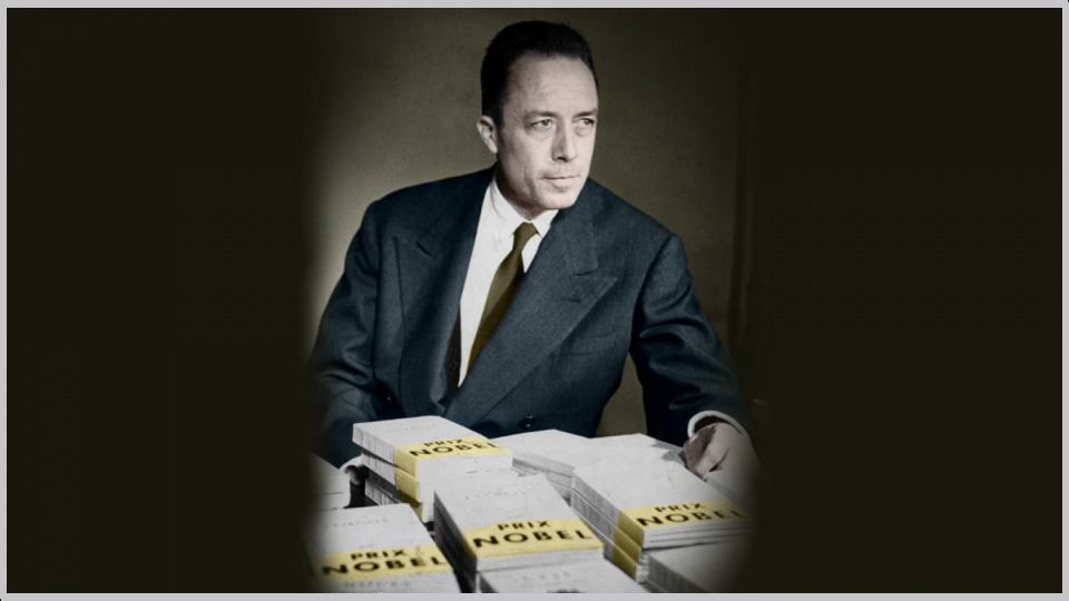 Albert Camus à Paris en octobre 1957