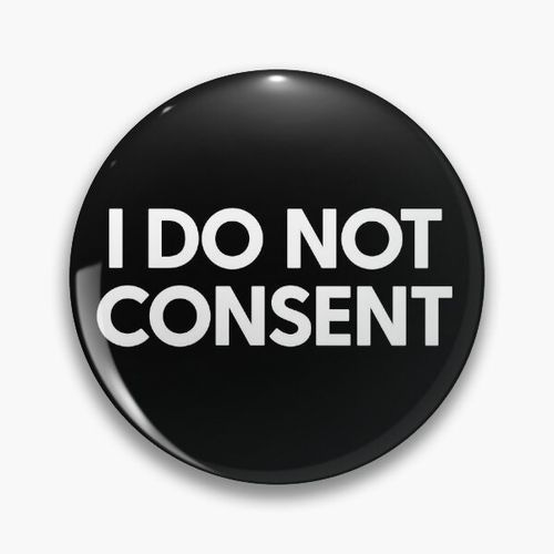 Item preview, I Do Not Consent Face Mask designed and sold by RaisedRightShop.