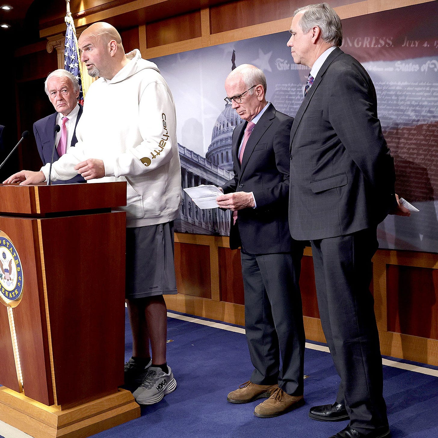 Conservatives Outraged After John Fetterman Wears Shorts