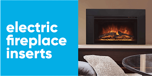 Electric Fireplace Inserts - Warm, cozy, clean flames