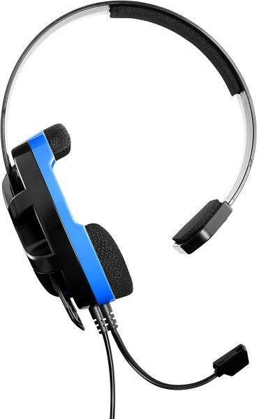 turlet beach gamer blue headset frontal view