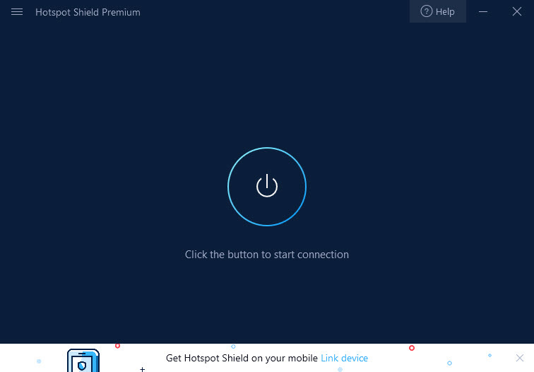 hotspot shield one click to start