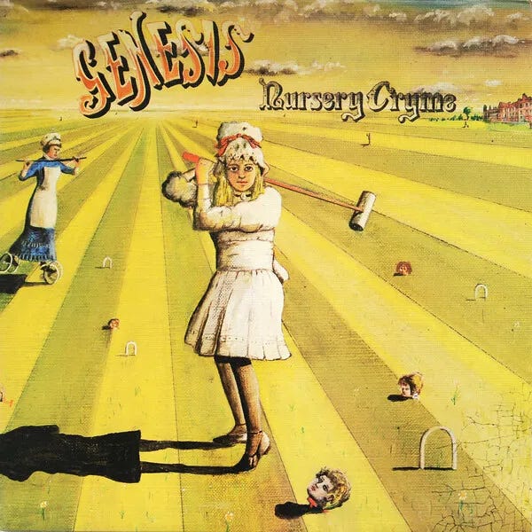 Cover art for Nursery Cryme by Genesis