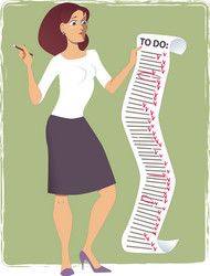 endless to do list vector