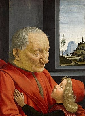Ghirlandaio, Domenico - An Old Man and His Grandson - Louvre - Google Art Project.jpg