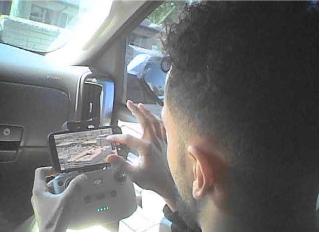 Undercover FBI video shows Ammar Abdulmajid-Mohamed Said flying a drone over the U.S. Army’s Tank-Automotive & Armaments Command (TACOM) military base in Warren in May 2025, the government alleges.