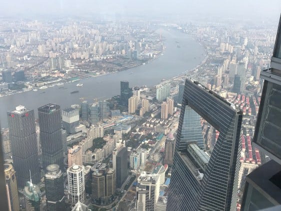 View from Shanghai Tower