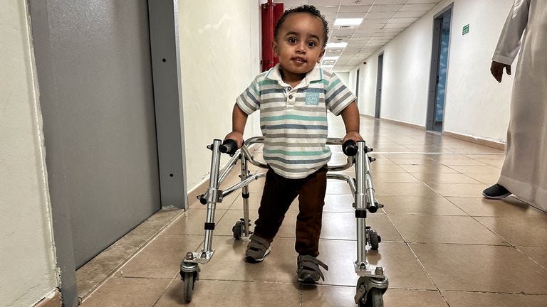 Baby Raed's parents were denied permission to leave Gaza