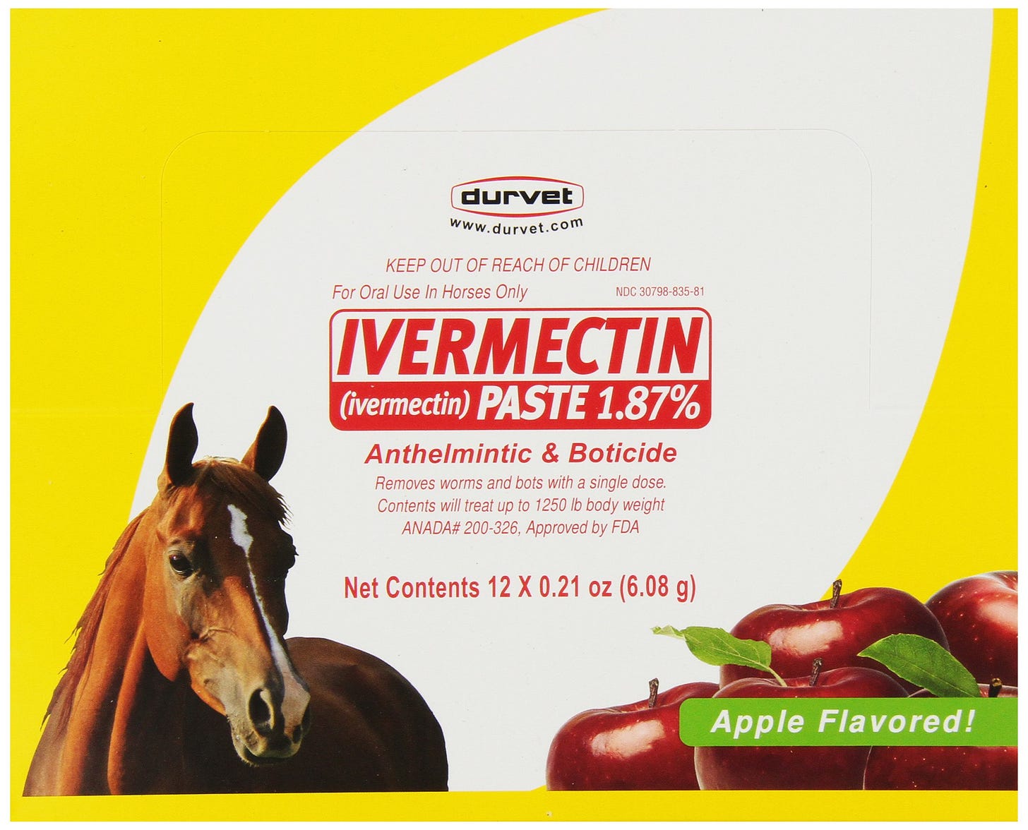 Amazon.com : Durvet 12-Pack Ivermectin Dewormer Paste for Horses : Horse  Wormer : Pet Supplies