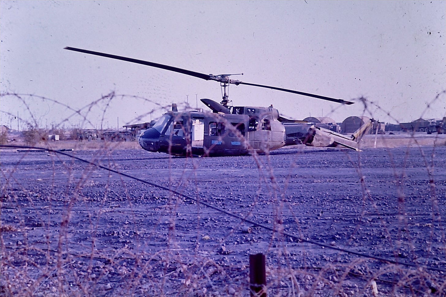 Crashed helicopter, Củ Chi, Vietnam. 1968.