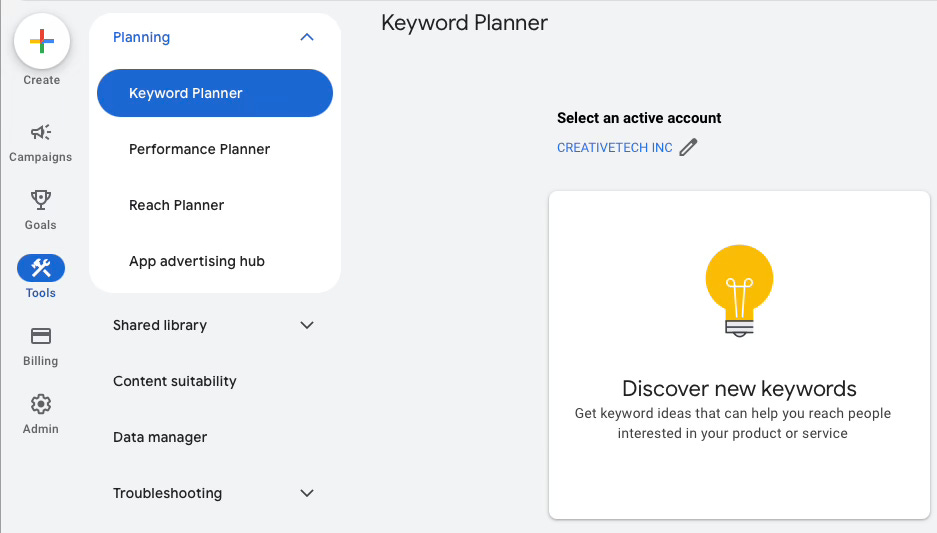 google keywords planner - a free tool to research high potential keywords