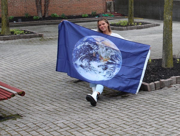 Earth Day Flag 3' x 5' Indoor Polyester Flags - 1-800 Flags