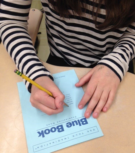 Blue Books Strike Back: Colleges revive old-school testing to combat AI cheating, restore academic integrity, and revive critical thinking.