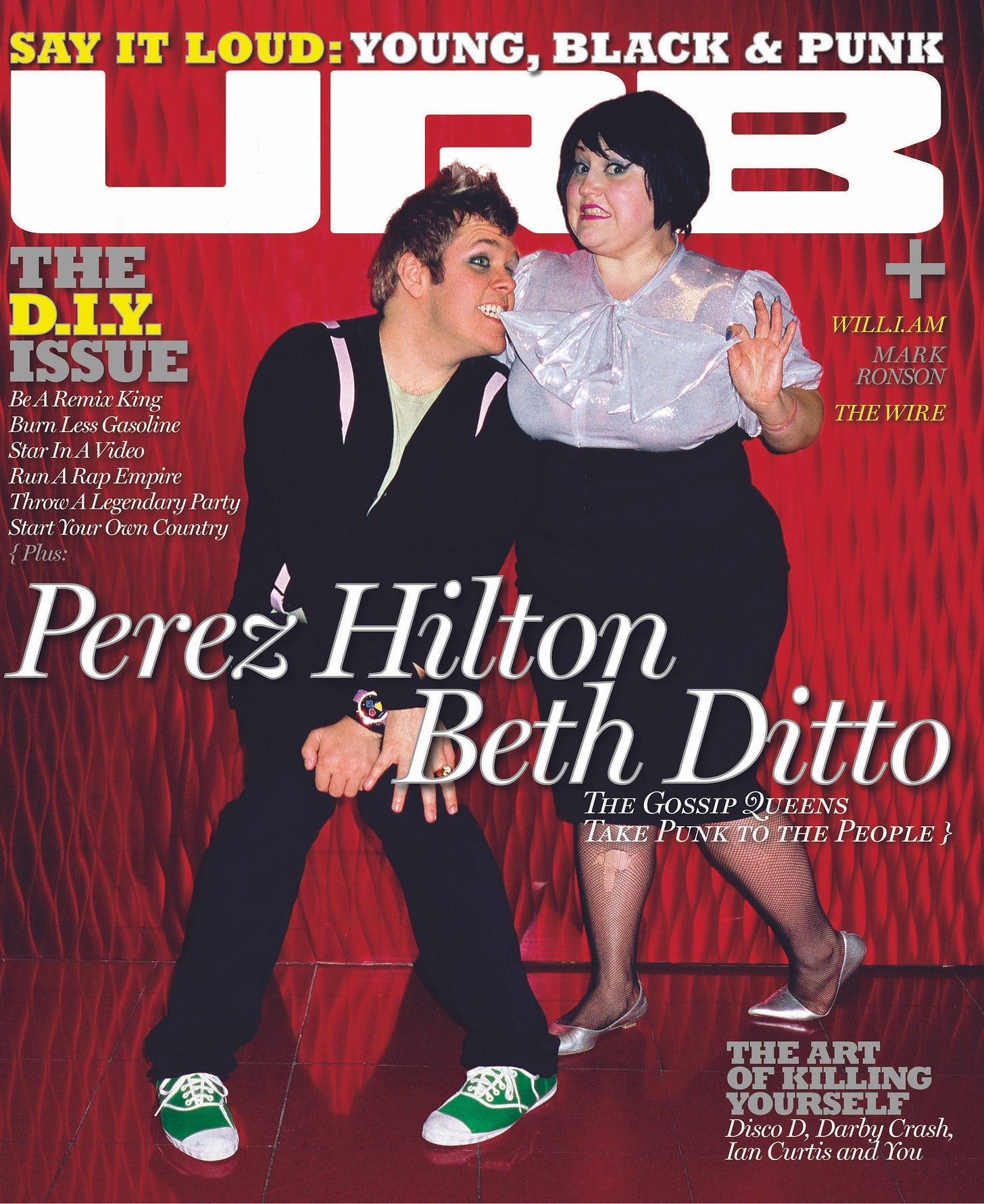 Beth Ditto, de la banda Gossip y Pérez Hilton, asiste a las llegadas al  20th Birthday Ball de Pérez Hilton en el Roxy Theatre de los Ángeles,  California. Crédito: Jared Milgrim/el acceso