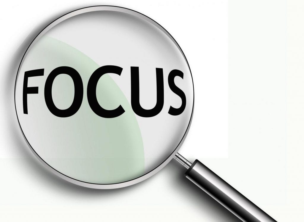 Misunderstanding focus - magnifying glass