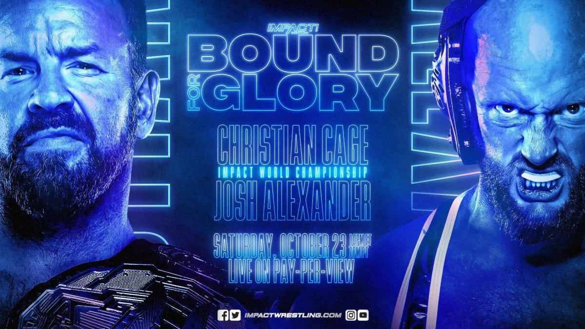 Christian Cage vs Josh Alexander Bound for Glory Match Card