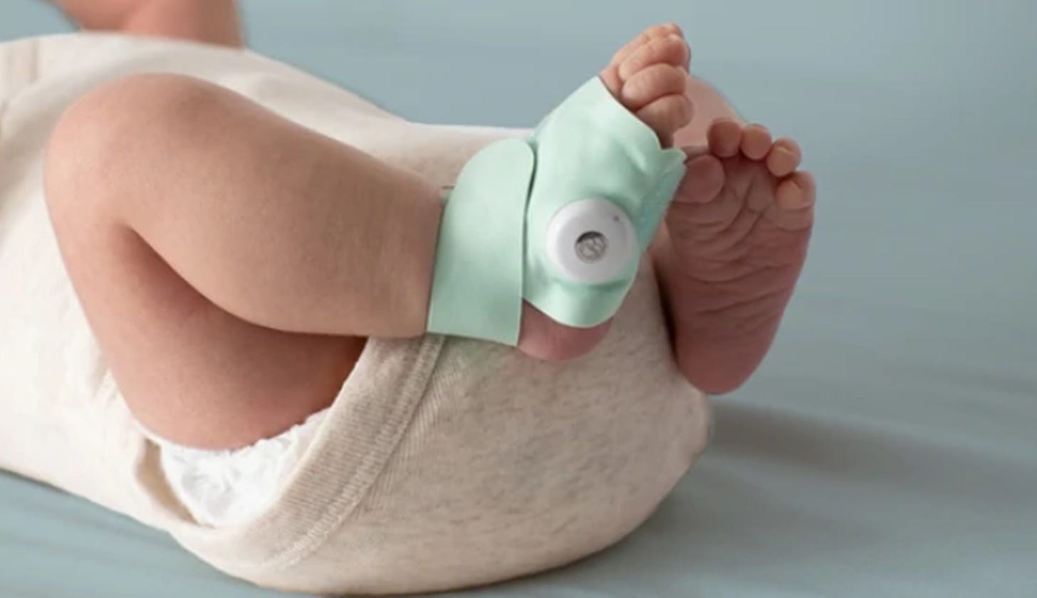 calcetín inteligente para bebés