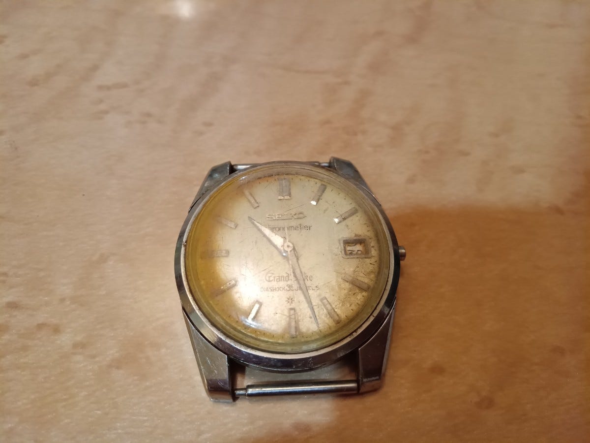 Grand Seiko Grand Seiko GS 43999 35 stone wristwatch clock antique vintage collection immovable parts removal Junk