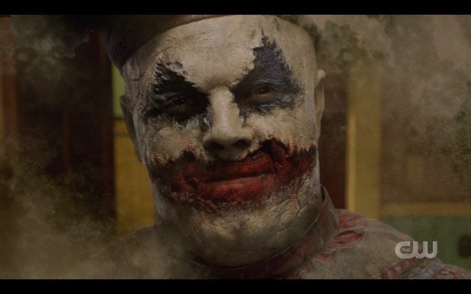 john gacy looking killer clown spn 1413