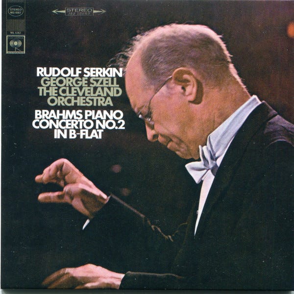 Brahms, Rudolf Serkin, George Szell, The Cleveland Orchestra - Piano  Concerto No. 2 In B-Flat | Releases | Discogs