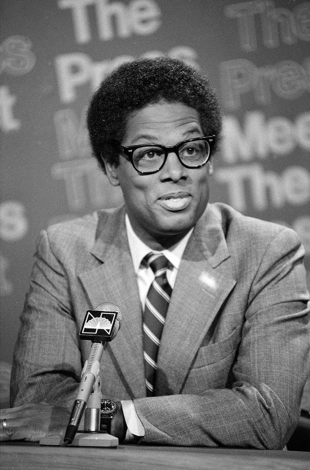 Thomas Sowell, American economist, social theorist, political philosopher, and author in 1981 ...