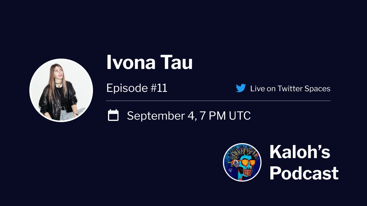 Episode #11: Ivona Tau — award-winning A.I. researcher and artist.