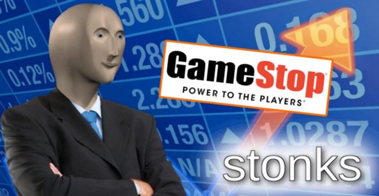The GameStop short squeeze was fueled by memes in the WallStreetBets community on Reddit