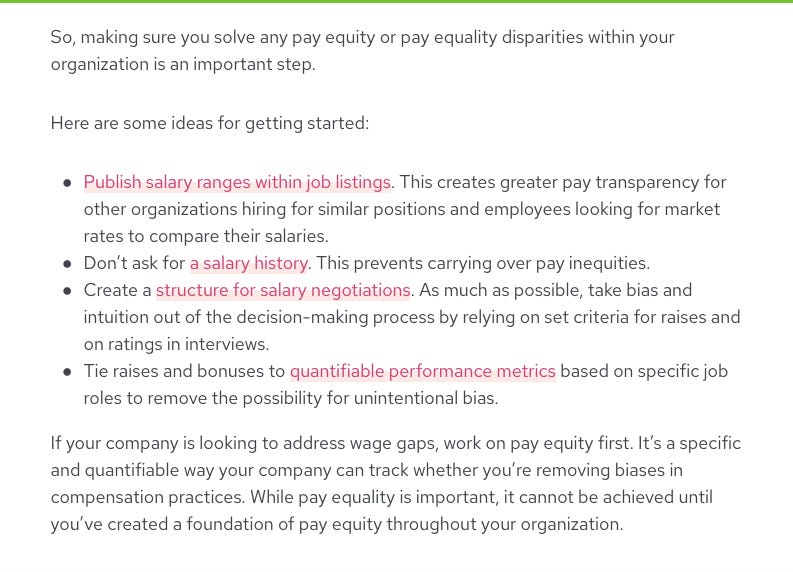 Asking for last drawn salary while hiring—the inheritance of inequality, by the organizations, as shared by Vinish Garg.