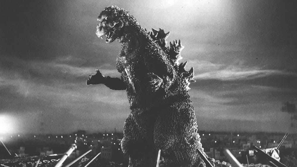 A scene from the 1954 Godzilla movie