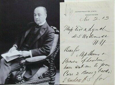 Philander Knox Noted American Statesman, Secretary State Signed letter 1903  | eBay