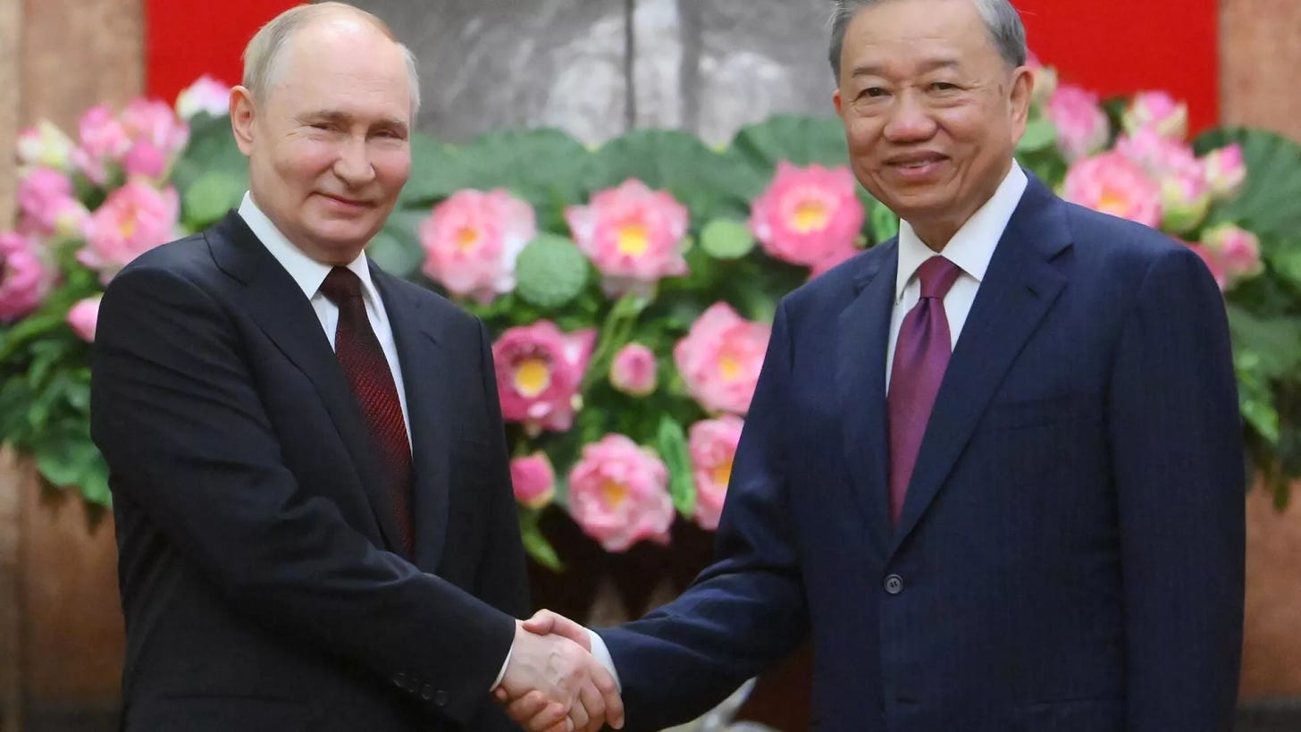 Russian President Vladimir Putin and his Vietnamese counterpart To Lam. June 20, 2024. - Sputnik International, 1920, 20.06.2024