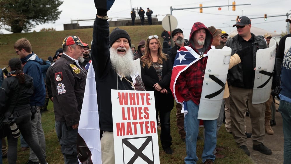 Neo-Nazi coalition rallies in Tennessee amid pushback | USA News | Al ...