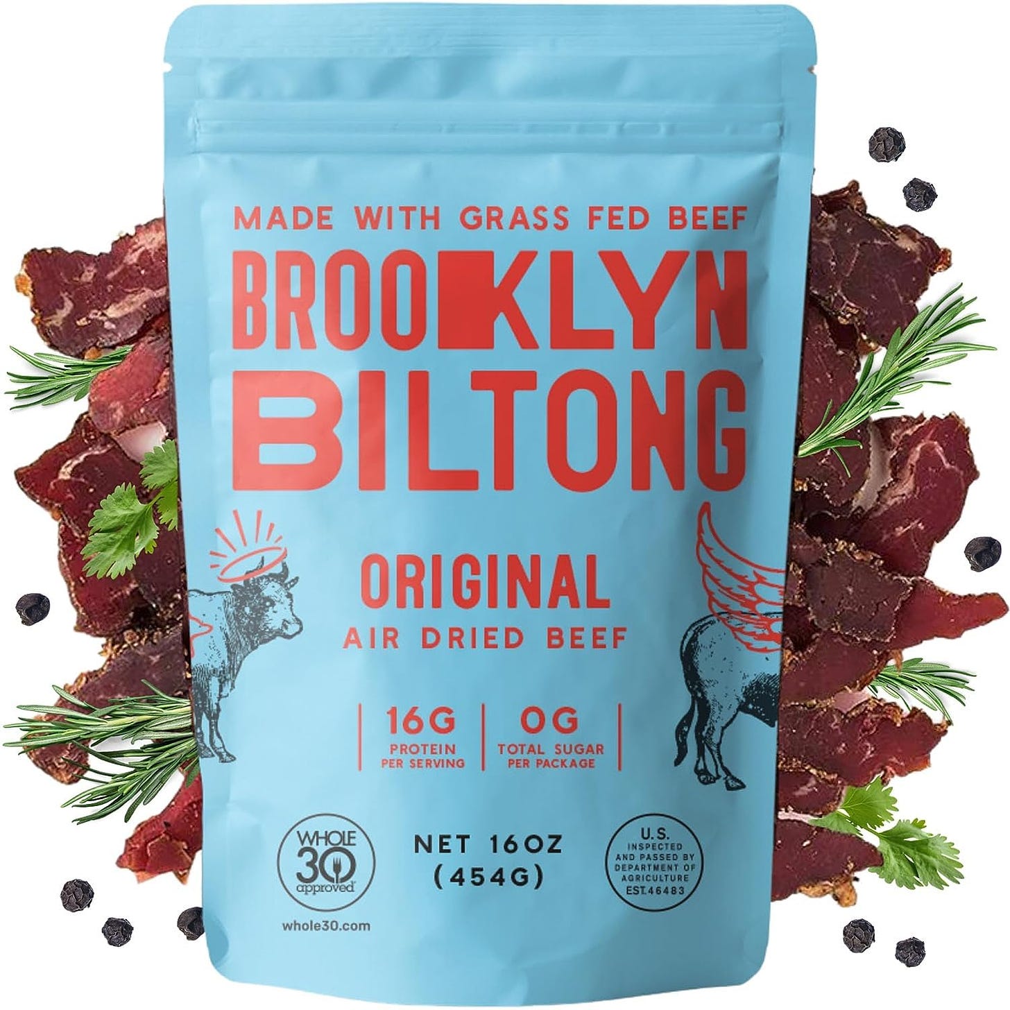 Brooklyn Biltong - Grass Fed Dried Beef 16oz