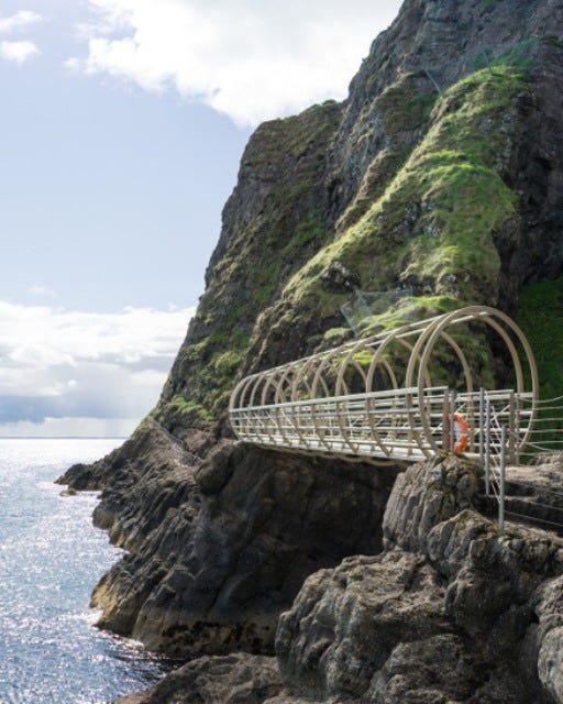 May be an image of the Carrick-a-Rede Rope Bridge