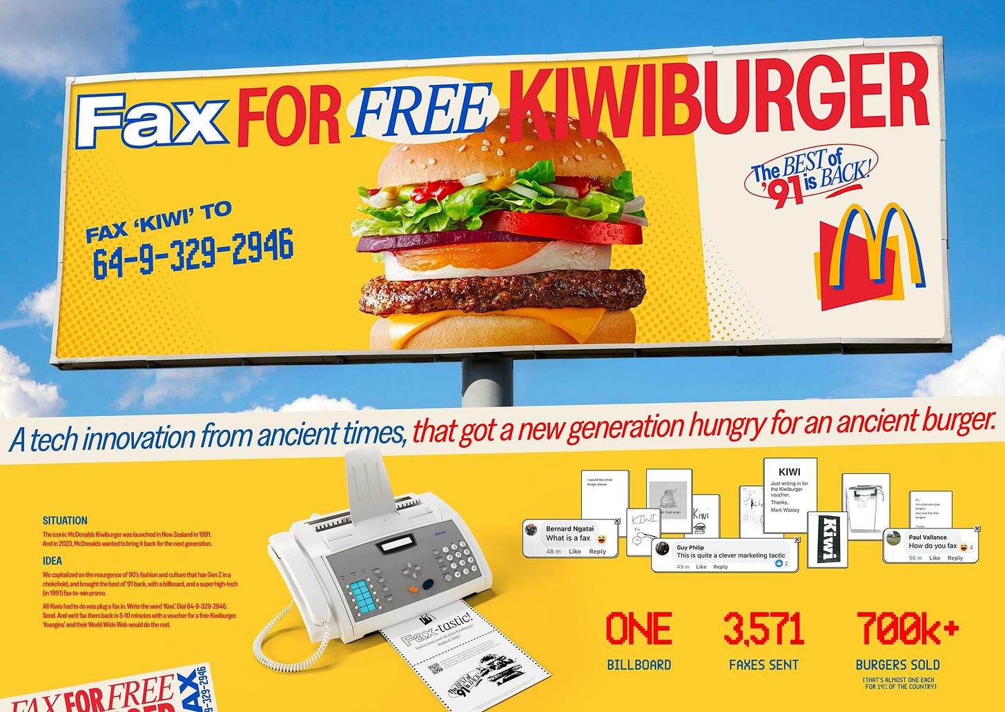 Fax-4-Kiwiburger | Campaign | THE WORK