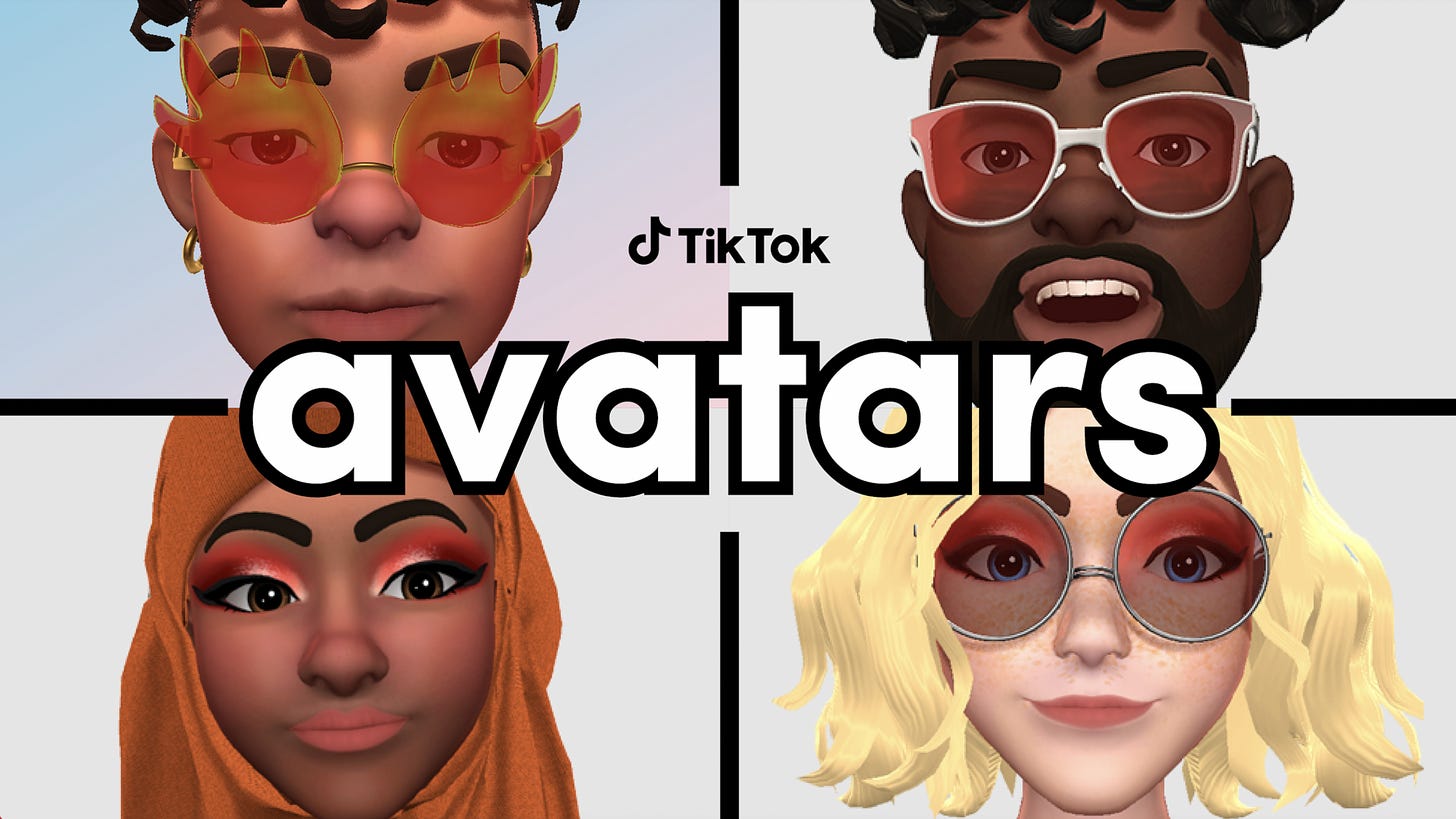 Examples of TikTok Avatars