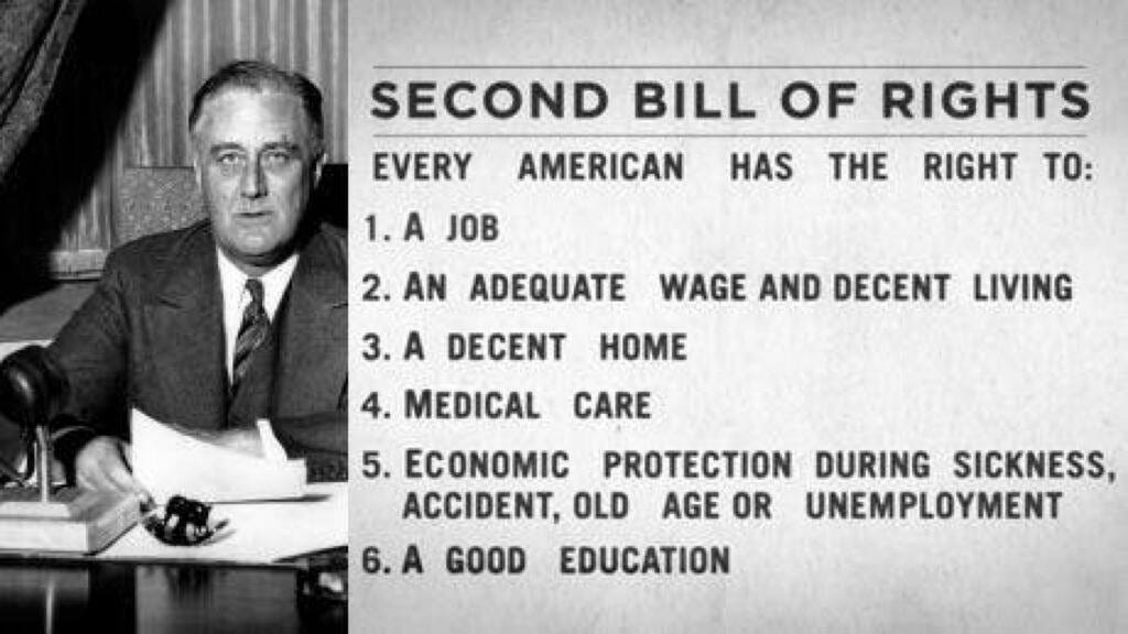 F.D.R. Proposes a Second Bill of Rights: A Decent Job, Education & Health  Care Will Keep Us Free from Despotism (1944) | Open Culture