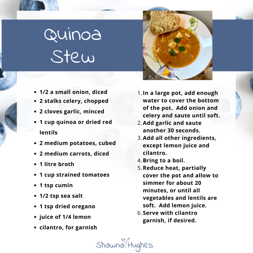 simple quinoa lentil stew