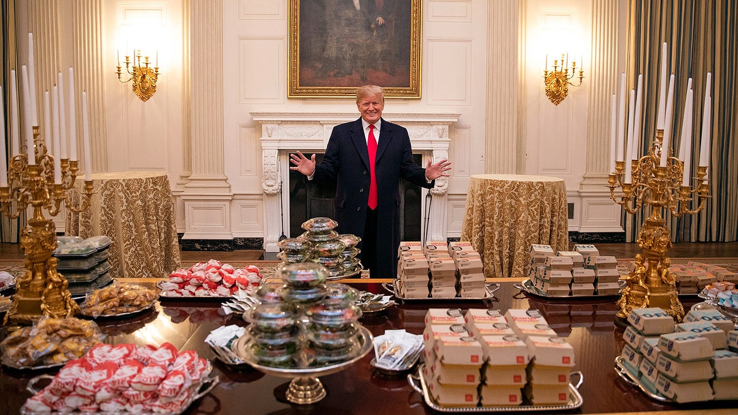 The Pure American Banality of Donald Trump's White House Fast-Food Buffet |  The New Yorker