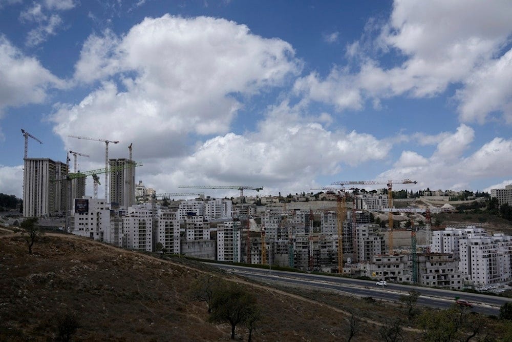 A view of a construction site in occupied al-Quds on Monday, Sept. 16, 2024. (AP Photo/Mahmoud Illean)