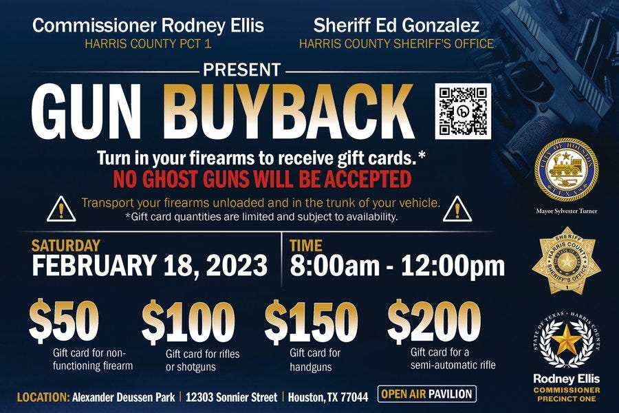Gun buyback event at Deussen Park: Feb. 18 | Houston, Texas news | khou.com