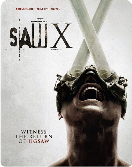 Front Zoom. Saw X [Includes Digital Copy] [4K Ultra HD Blu-ray/Blu-ray] [2023].