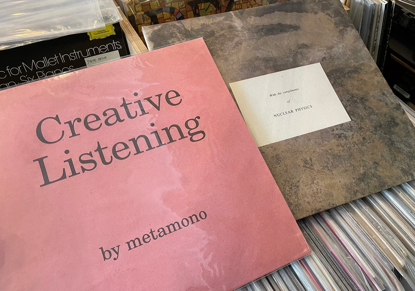 Metamono’s two albums - Creative Listening (2016) and With The Compliments Of Nuclear Physics (2013)