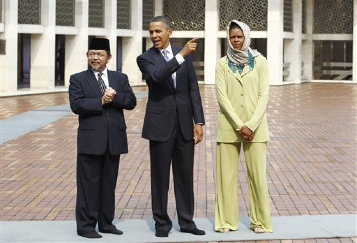 Obama, first lady visit Indonesia's largest mosque - The San Diego  Union-Tribune