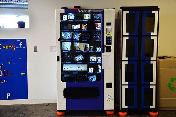 A Facebook vending machine
