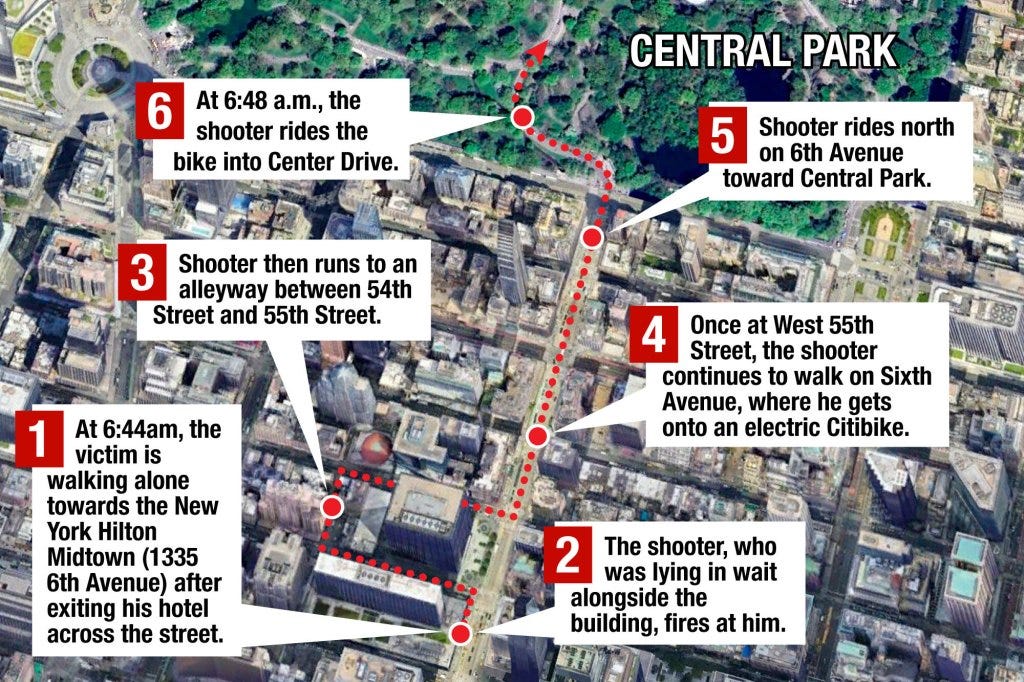 The suspect was last seen entering Central Park, according to officials.