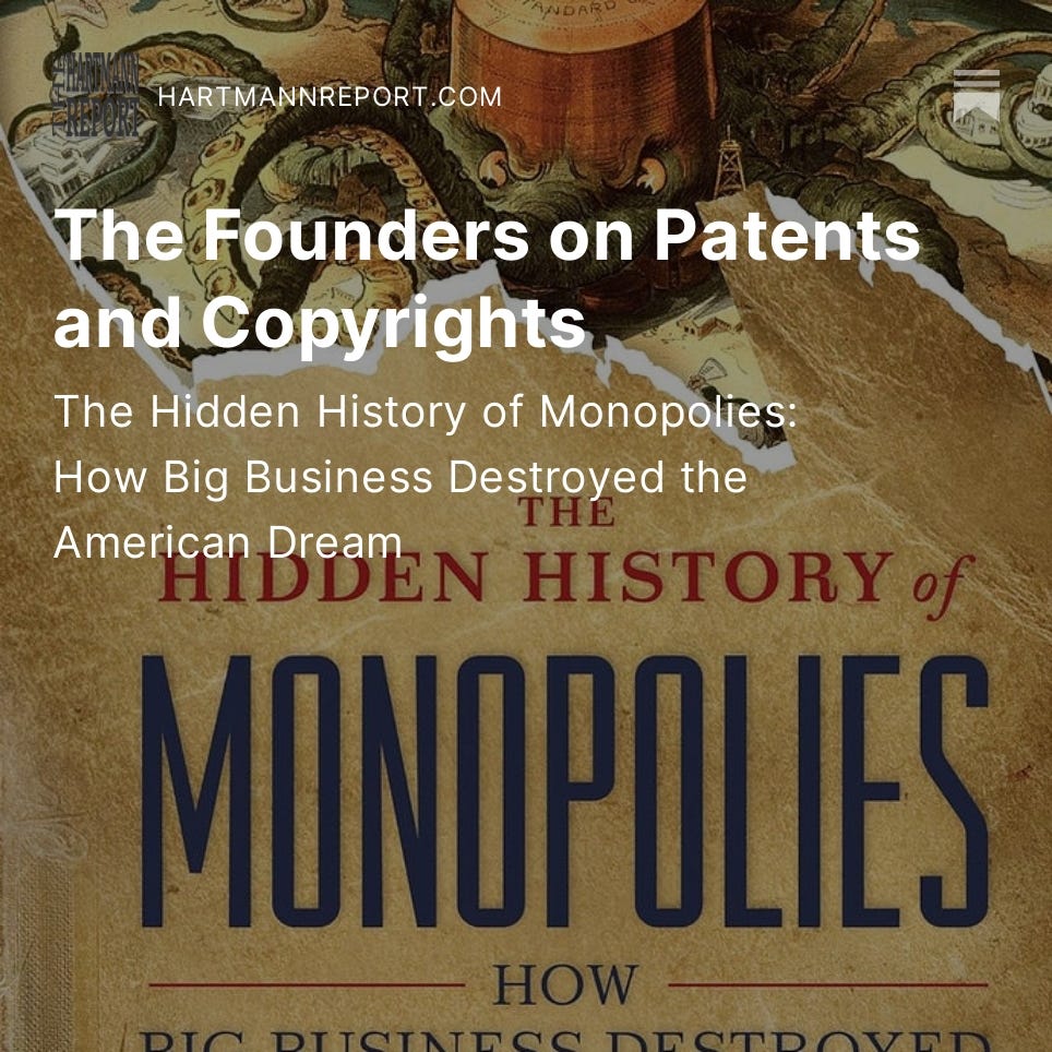 The Founders on Patents and Copyrights