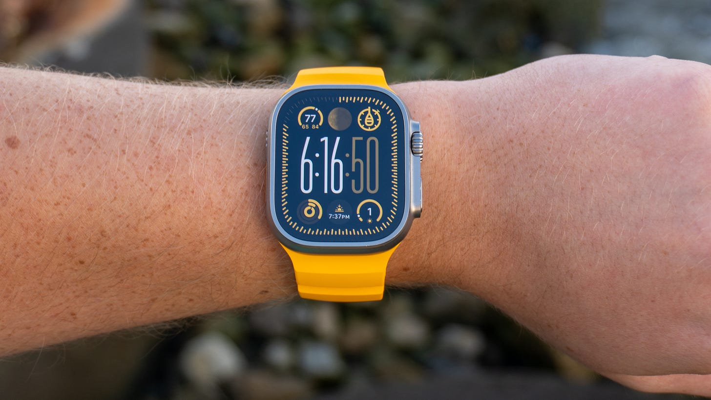 Apple Watch Ultra 2 Yellow Nomad Band